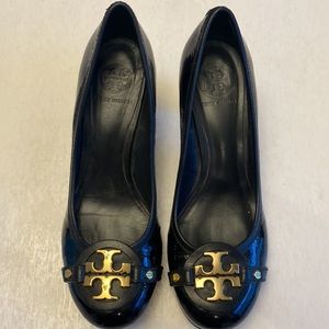 Tory Burch Women’s Black Patent Leather Upper Heels Size 9M